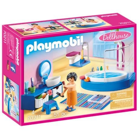 Конструктор Playmobil Dollhouse 70211 Ванная комната