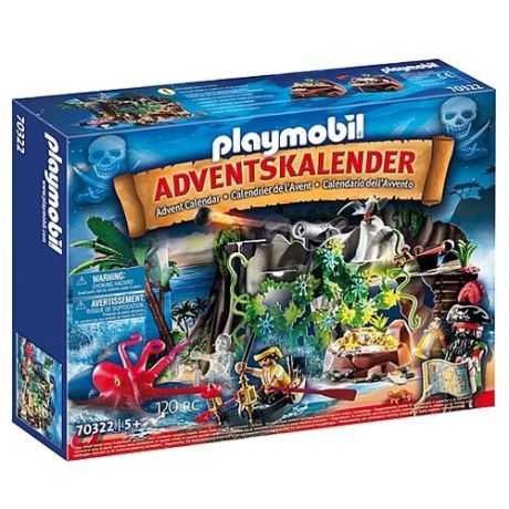 Конструктор Playmobil Pirates 70322 Календарь: Охота за сокровищами в пиратской бухте