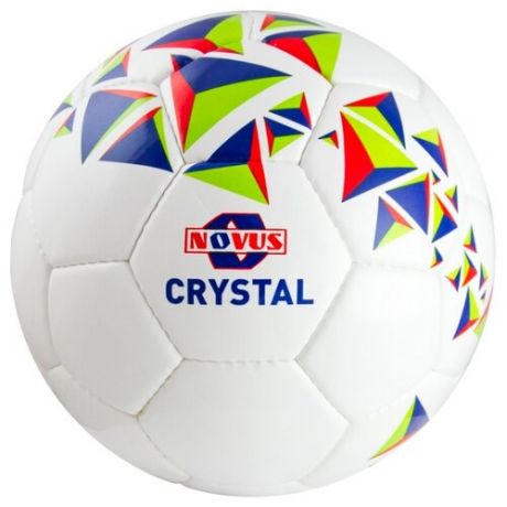 Футбольный мяч Novus CRYSTAL белый/синий/красный 4