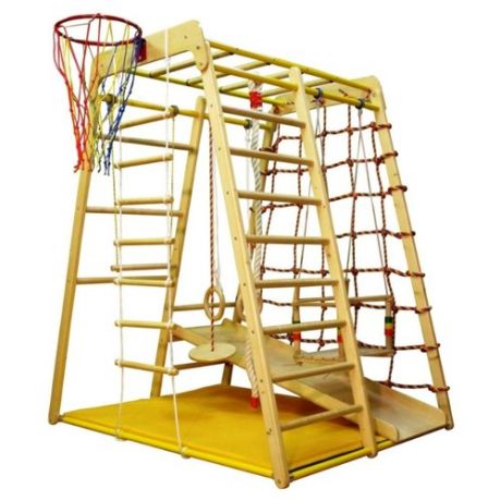 Спортивно-игровой комплекс Вертикаль Веселый малыш WOOD бежевый