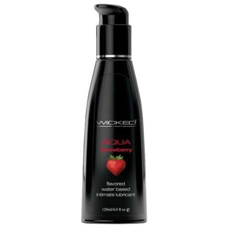 Гель-смазка Wicked AQUA Strawberry 120 мл флакон