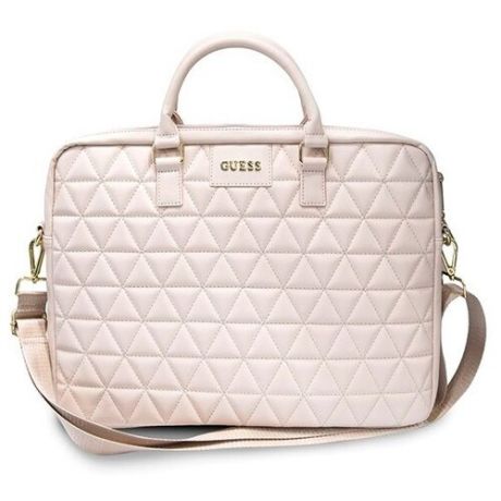 Сумка Guess Quilted Bag 15" pink