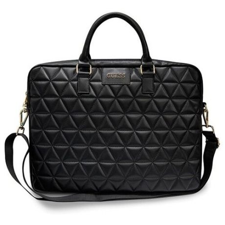 Сумка Guess Quilted Bag 15" black