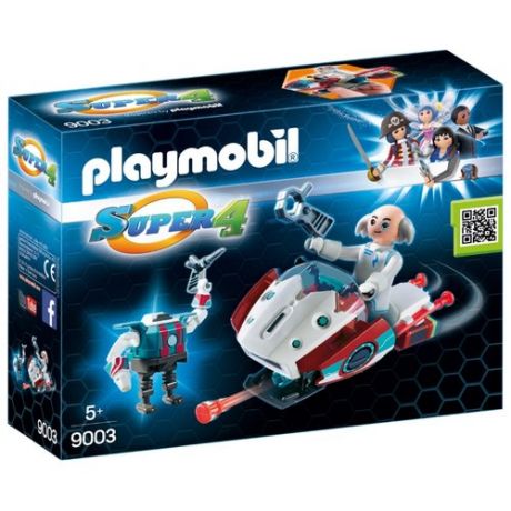 Конструктор Playmobil Super 4 9003 Скайджет с доктором Икс и роботом
