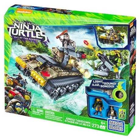 Конструктор Mega Bloks Teenage Mutant Ninja Turtles DPF81 Поединок в джунглях