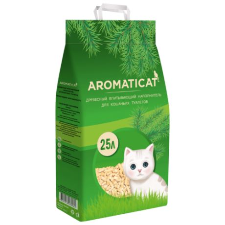 Впитывающий наполнитель AromatiCat древесный, 25 л