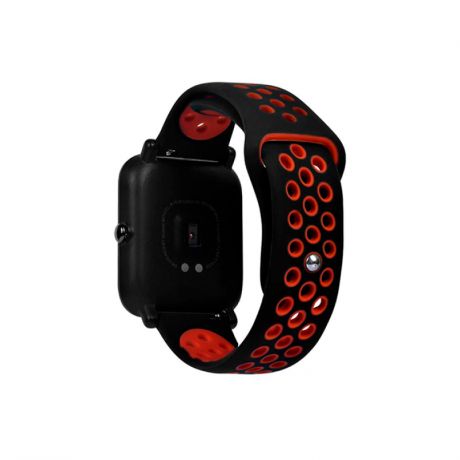 Сменный ремешок Red Line для Amazfit 20 mm (черный с красным)