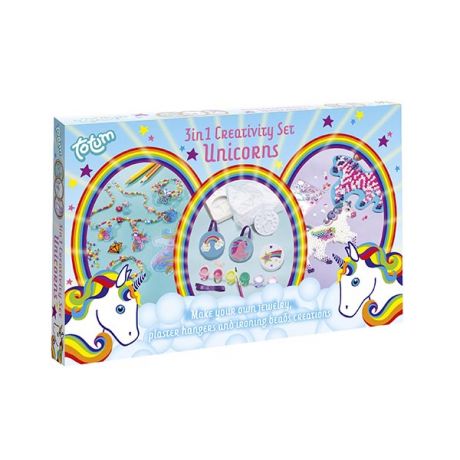 Totum T025479 Наборы для творчества UNICORNS CREATIVITY 3 в 1
