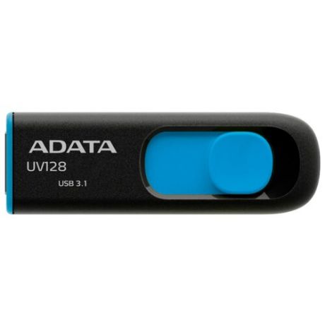 Флешка ADATA DashDrive UV128 256GB черный/синий 1 шт.