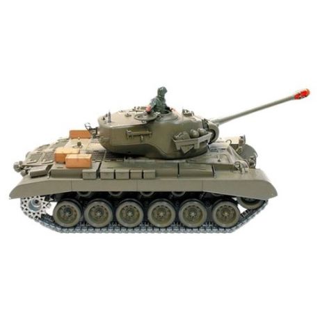 Танк Heng Long M26 Pershing Snow Leopard (3838-1) 1:16 53.5 см зеленый