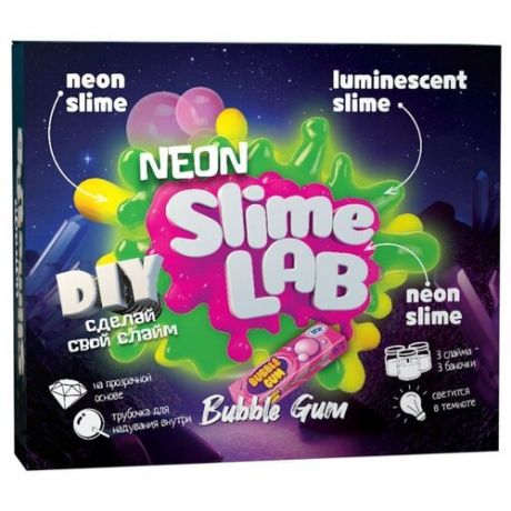 Набор Инновации для детей Slime Lab. Neon Bubble Gum