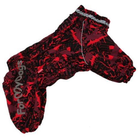 Комбинезон для собак ForMyDogs FW900/3-2020 F красный/черный