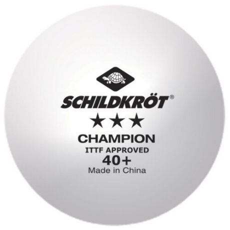 Набор для настольного тенниса Donic-Schildkroet Champion 3 star Poly 40+ white