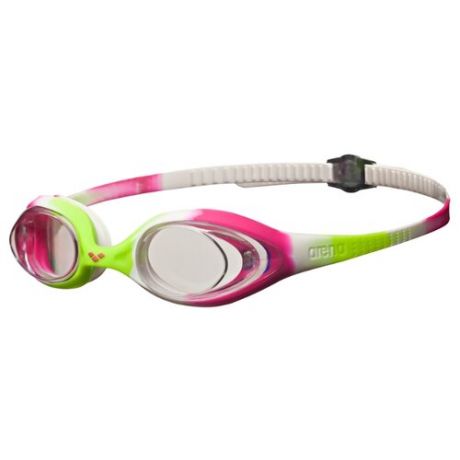 Очки для плавания arena Spider Jr 92338 lime fuchsia/white/clear