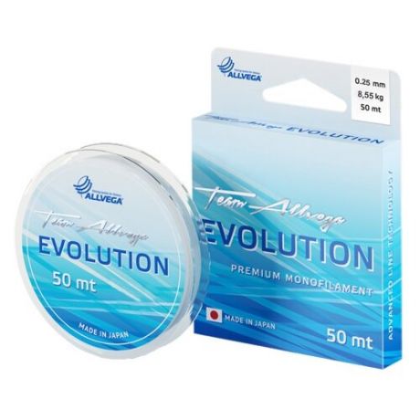 Монофильная леска ALLVEGA EVOLUTION прозрачный 0.25 мм 50 м 8.55 кг