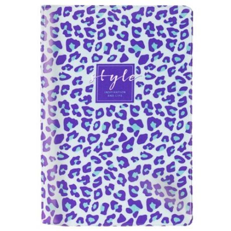 Обложка для паспорта MESHU Lilac spots, голубой/фиолетовый