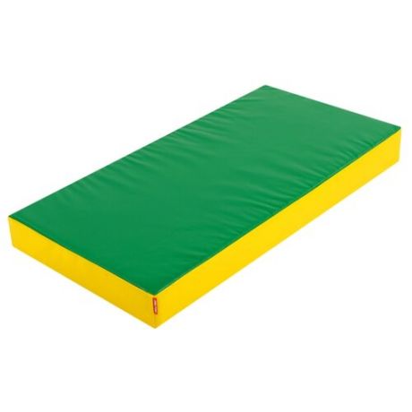 Спортивный мат 1000х500х100 мм Onlitop 4319050/4319048 зеленый/желтый