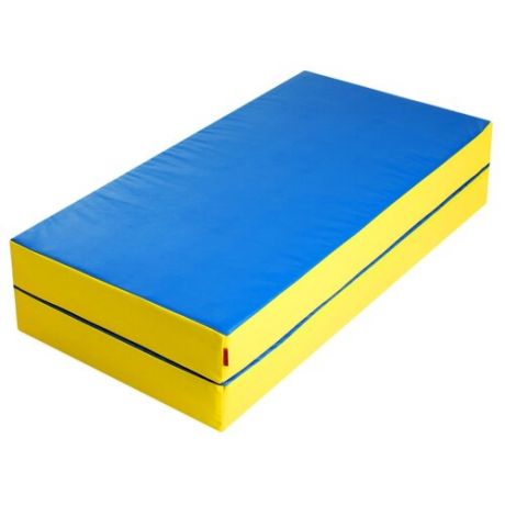 Спортивный мат 1000х1000х100 мм Onlitop 4250666/4250665 синий/оранжевый