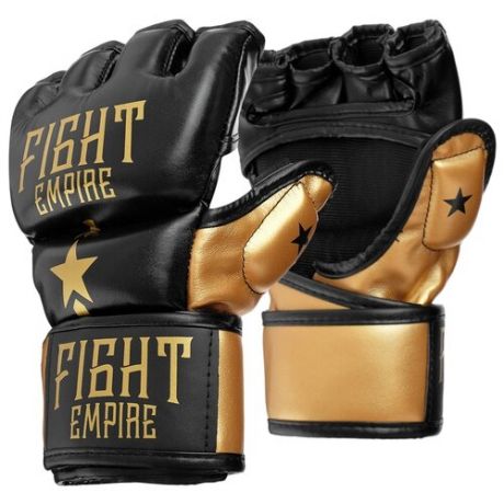 Тренировочные перчатки Fight Empire 4153980 / 4153979 / 4153978 для MMA черный/золотистый S
