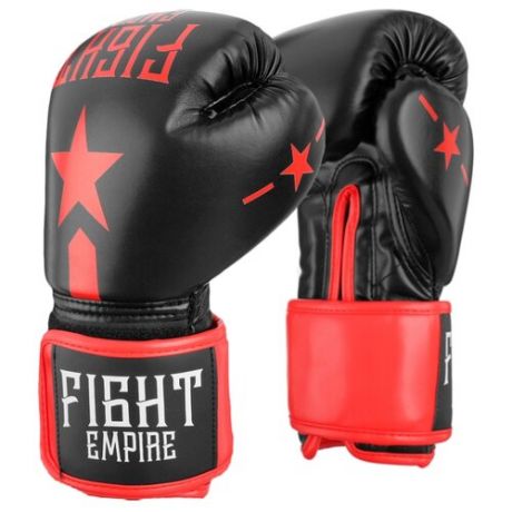 Боксерские перчатки Fight Empire 4153929-4153940 черный/красный 4 oz