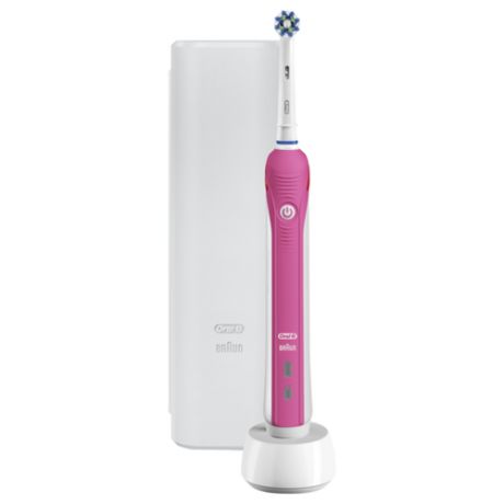 Электрическая зубная щетка Oral-B Pro 2 2500, розовый