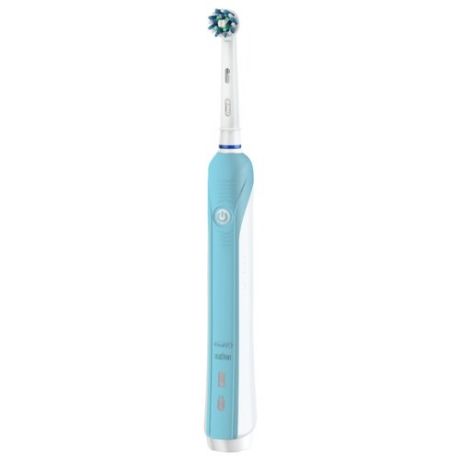 Электрическая зубная щетка Oral-B Pro 570 CrossAction, белый/голубой