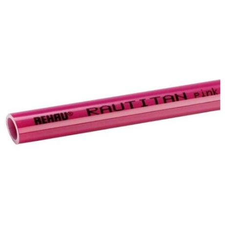 Труба из сшитого полиэтилена REHAU Rautitan pink 25, DN20 мм 50 м розовый
