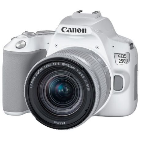 Фотоаппарат Canon EOS 250D Kit белый EF-S 18-55mm f/4-5.6 IS STM