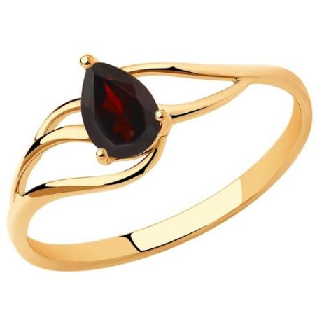 Diamant Кольцо из золота с гранатом 51-310-00973-2, размер 17.5