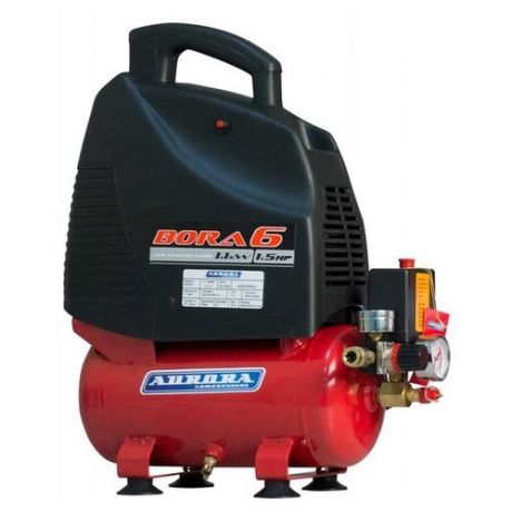Компрессор безмасляный Aurora BORA-6 безмасляный, 6 л, 1.5 кВт
