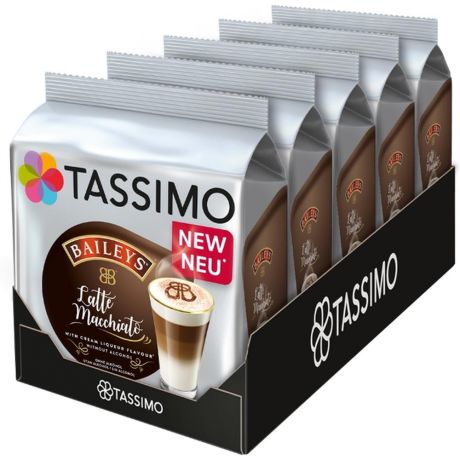 Капсулы для кофемашин Tassimo Bailays Latte Macchiato 40 шт