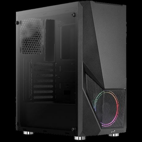 Корпус ATX Miditower AeroCool Zauron Saturn FRGB-G-BK-v1 Black