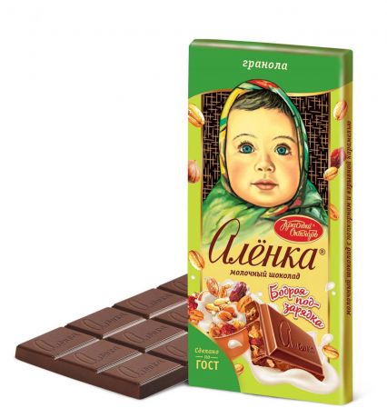 Шоколад «Алёнка» Бодрая подзарядка с гранолой, 90 г