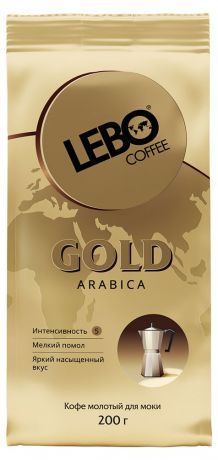 Кофе молотый Lebo Gold arabica для моки, 200 г