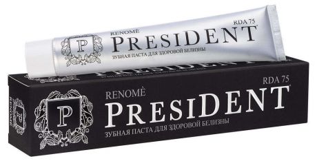 Зубная паста President Renome для здоровой белизны, 75 мл