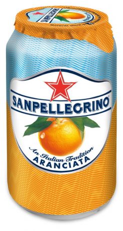 Напиток среднегазированный S.Pellegrino апельсин сокосодержащий, 330 мл