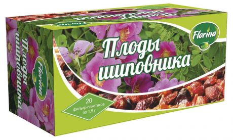 Чай травяной Florina плоды шиповника в пакетиках, 20х1,5 г