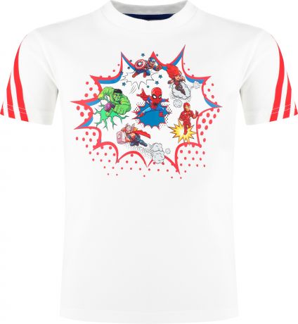 Adidas Футболка для мальчиков adidas Disney Superheros Avengers, размер 104