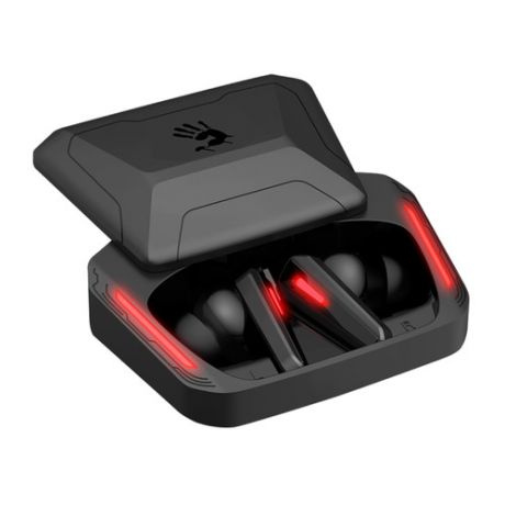 Гарнитура игровая A4TECH Bloody M70, для компьютера, вкладыши, bluetooth, черный / красный [m70 black+ red]