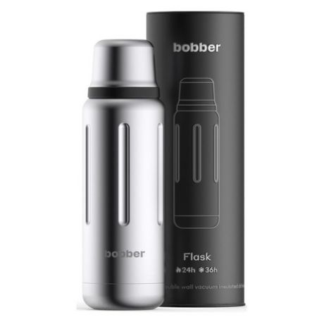 Термос BOBBER Flask-470, 0.47л, стальной/ черный