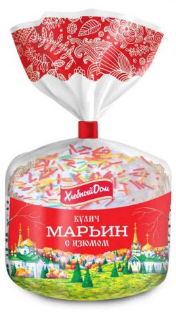 Кулич «Хлебный Дом» Марьин c изюмом, 300 г