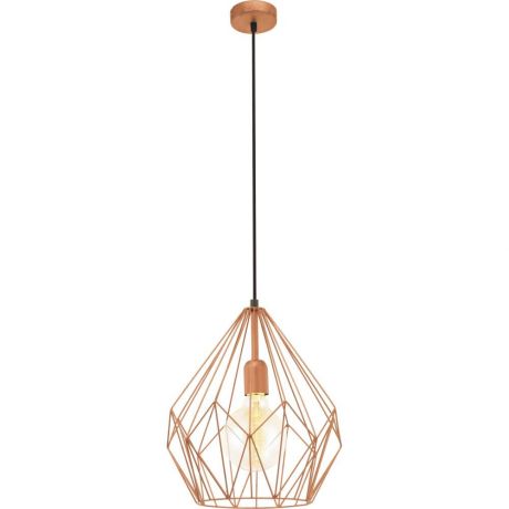Подвес Tarbes 1xE27x60 Вт, 31 см, металл, цвет медный/мультиколор