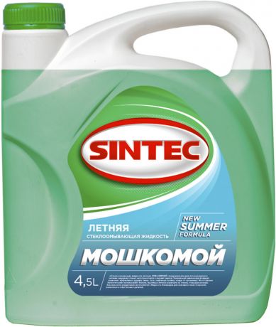 Жидкость для стеклоомывателя Sintec Мошкомой летняя 4.5л