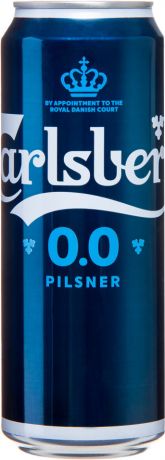 Напиток пивной Carlsberg 0.0 Pilsner безалкогольный 450мл