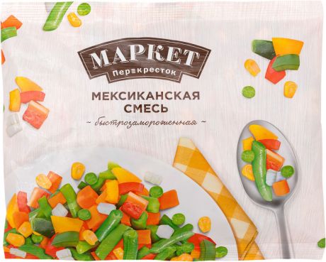 Смесь овощная Маркет Перекресток Мексиканская быстрозамороженная 400г