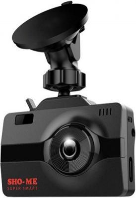 Видеорегистратор с радар-детектором Sho-Me Combo Super Smart GPS ГЛОНАС черный