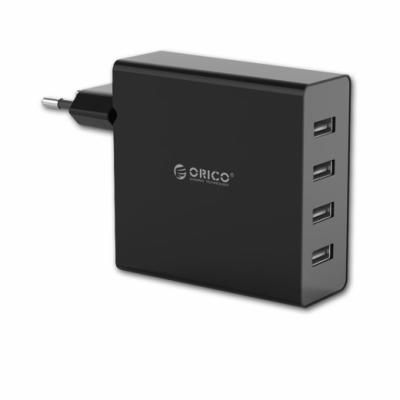 Зарядное устройство Orico DCW-4U-BK 4 x USB 2.4А черный