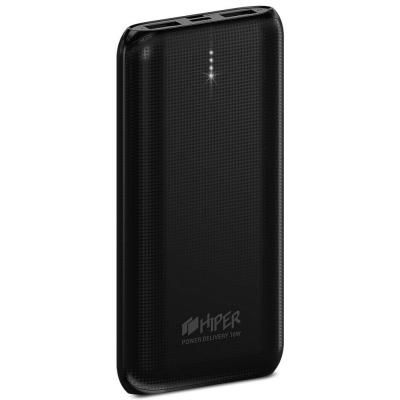 Внешний аккумулятор Power Bank 10000 мАч HIPER RPX10000 черный