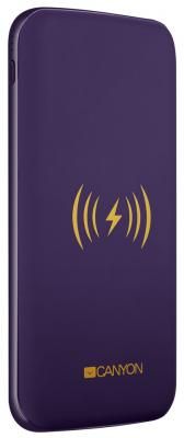 Внешний аккумулятор Power Bank 8000 мАч Canyon CNS-TPBW8P фиолетовый