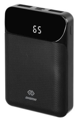 Внешний аккумулятор Power Bank 10000 мАч Digma DG-10000-SML-B черный
